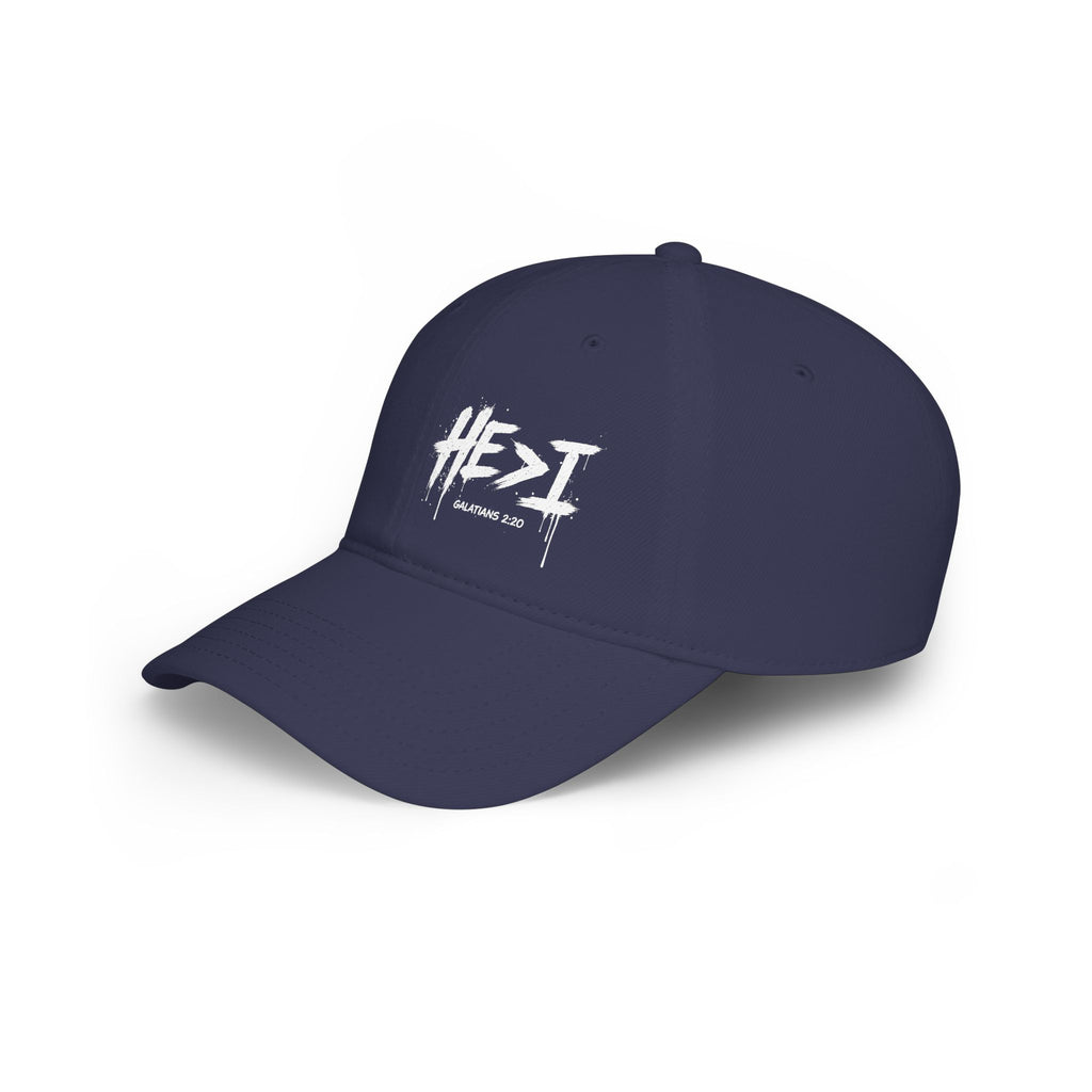 He is Grtr than I - Low Profile Baseball Cap