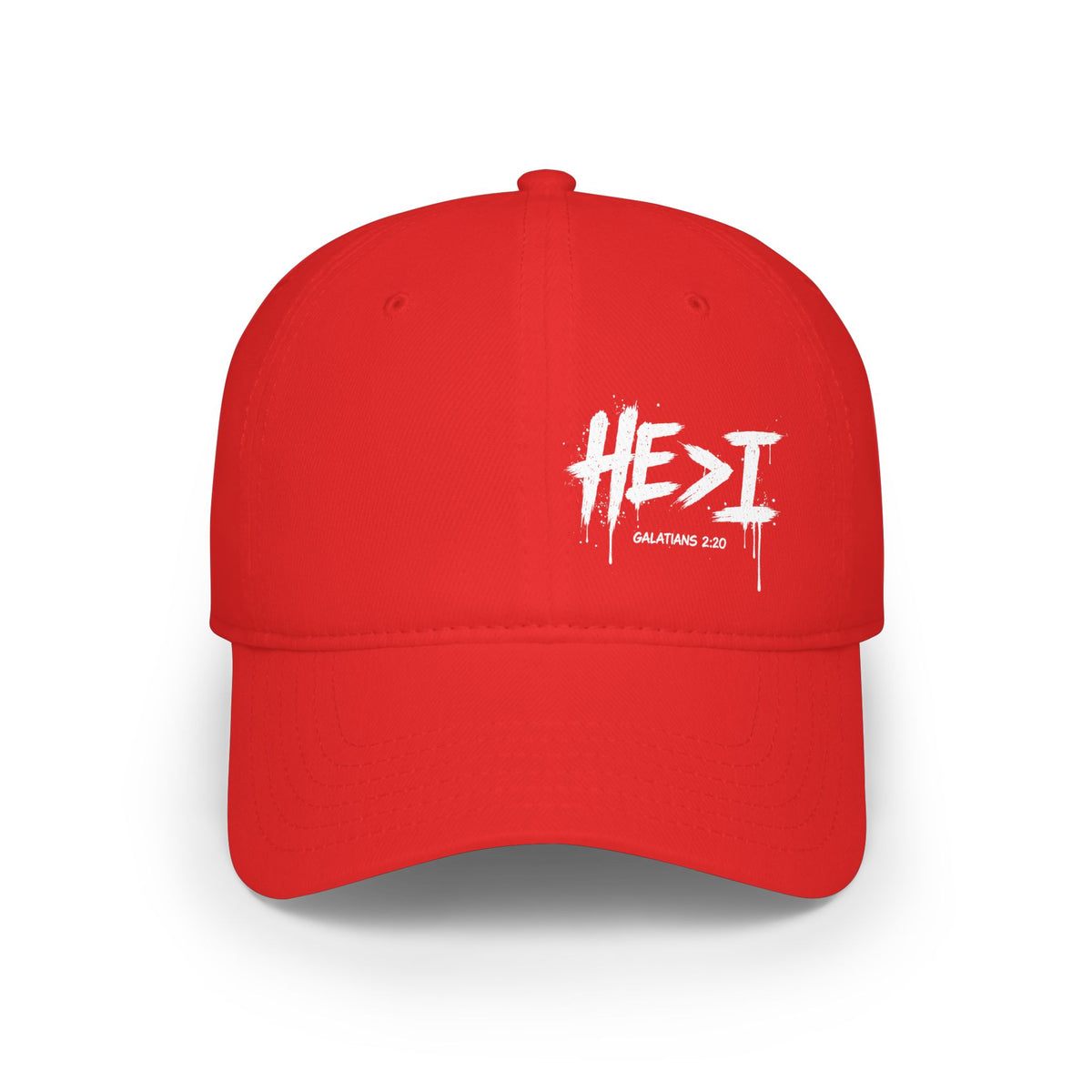 He is Grtr than I - Low Profile Baseball Cap