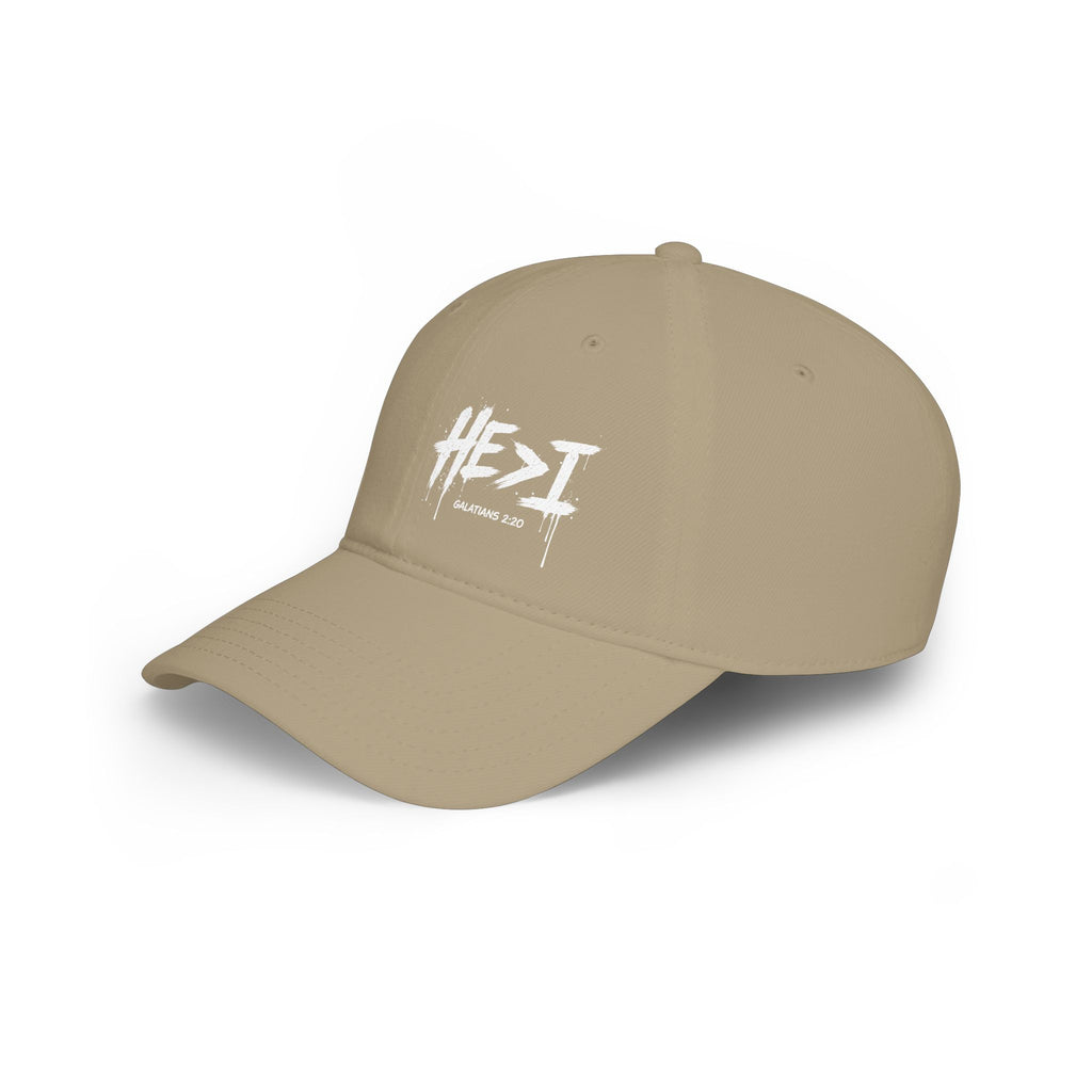 He is Grtr than I - Low Profile Baseball Cap