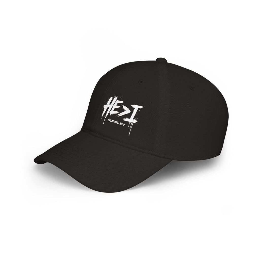 He is Grtr than I - Low Profile Baseball Cap