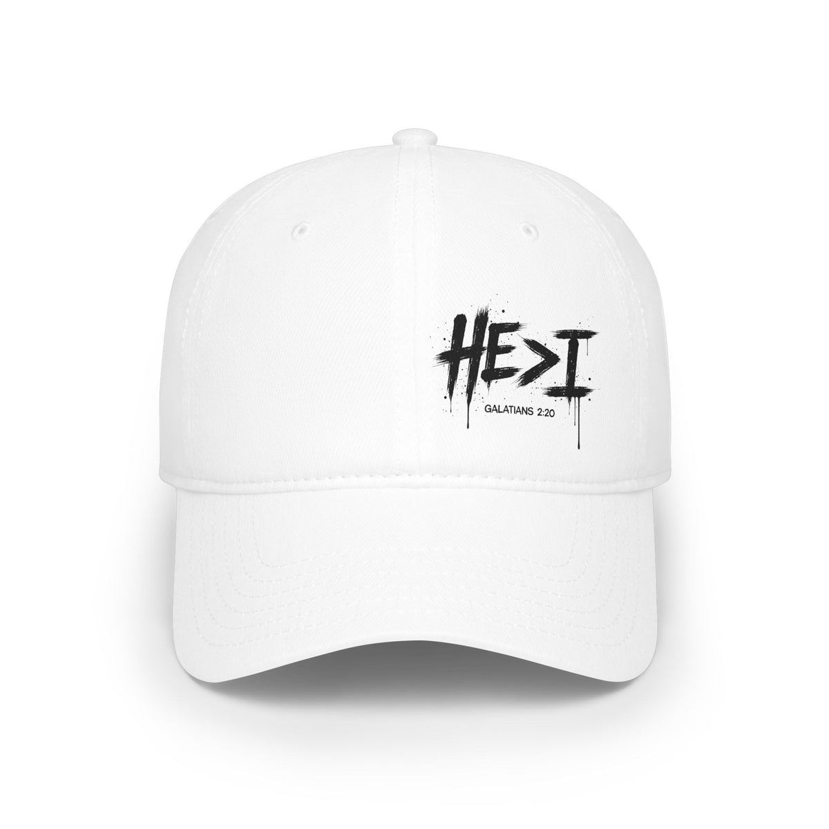 He is Grtr than I - Low Profile Baseball Cap